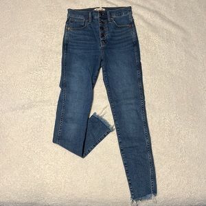 Madewell - 10” high rise skinny jeans - 26